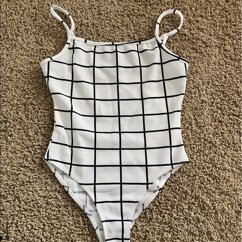 black & white bodysuit